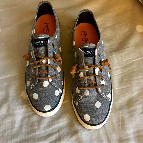 Sperry Shoes - Sperry Top Sider Seacoast Blue Chambray Sneakers